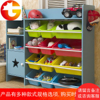 玩具收纳架书架多层置物架子儿童玩具收纳柜箱整理架大容量
