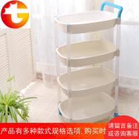 蔬菜架水果菜篮架厨房置物架塑料层架客厅储物架移动收纳架手推车