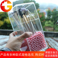 透明化妆刷桶美妆刷收纳筒眉笔筒亚克力化妆品收纳盒防尘有盖刷桶