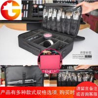 专业隔板收纳大号三层化妆包化妆箱跟妆手提美容纹绣工具包防水韩