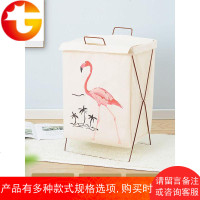 脏衣篮收纳框脏衣篮布艺带盖子脏衣服收纳筐可折叠洗衣篮防水大号