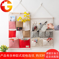 布艺挂墙挂式宿舍收纳挂袋悬挂式墙上壁挂兜挂衣柜后的小储物袋