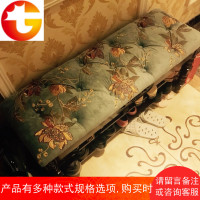 美式换鞋凳式鞋柜欧式布艺储物凳家用多功能穿鞋凳简约进鞋柜凳