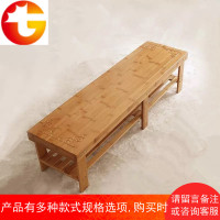 楠竹雕花实木穿鞋凳储物置物小换鞋凳儿童简易收纳鞋架坐凳长凳子