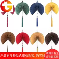 超耐看 中式壁挂装饰折扇挂扇子酒店宾馆装修壁饰客厅挂扇形礼品
