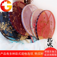 枕寒流 手工自制饰品 汉服饰品 团扇 长柄团扇 链接1