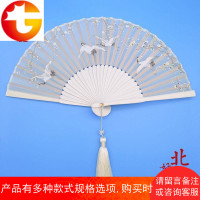 故宫梅花仙鹤图折扇故宫文创礼品夏日礼物孤云将野鹤岂向人间住