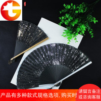 扇子折扇中国风洒金银6寸女式夏季折叠古风日式和风古典拍摄扇子