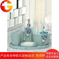 创意欧式结婚卫浴五件套浴室用品套件牙具卫生间漱口杯洗漱套装