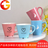 创意陶瓷口杯简约漱口杯可爱卡通家用儿童刷牙杯子宝宝牙杯牙刷杯