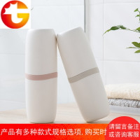 带盖简约便携式旅游旅行用刷牙漱口杯洗漱用品牙刷牙具牙膏收纳盒