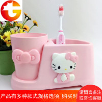 小孩家用小学生塑料女童漱口杯儿童女孩牙刷架牙刷刷牙杯牙具杯