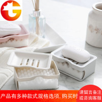 双层沥水肥皂盒香皂架创意皂盒带吸水海绵浴室置物卫生间香罩吸盘