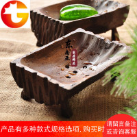 泰国柚木香皂盒 实木沥水肥皂盒无盖卫浴手工皂碟家居置物架 邮