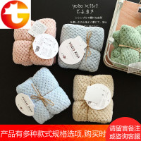 超细纤维珊瑚绒速干女士擦头巾柔软加厚干发洁面美容吸水毛巾