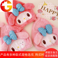 卡通美乐蒂皮卡丘珊瑚绒超强吸水速干发毛巾成人儿童干发睡帽浴帽