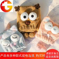常小辉Wula 干发帽吸水速干加厚可爱超细绒长发成人干发巾