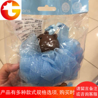 line布朗熊浴球沐浴卡通胶头可妮兔柔软蓝粉色干净起泡多