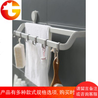 毛巾架壁挂卫生间免打孔挂架杆墙上置物吸盘式浴室挂吸盘架子双杆