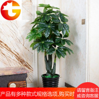 假发财树仿真植物绿植摆件滴水观音家居大型客厅落地装饰室内假花