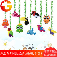 幼儿园环创春天教室走廊室内装饰吊饰空中挂饰小鸟动物屋顶悬挂