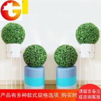 仿真装饰大尤加利植物米兰球绿植圆球绿色塑料花艺吊顶假树球