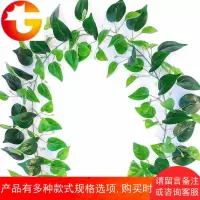 仿真藤条植物假叶商场室内装饰铁丝树叶暖气管道遮挡水管空调绿叶