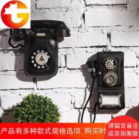 欧式复古做旧电话机壁挂创意家居壁饰挂饰酒吧咖啡厅店铺墙面装饰