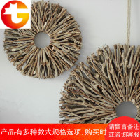 手工树枝礼物原生态装饰壁饰摆件圆形墙饰节日摆件