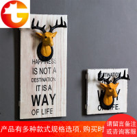 复古墙面美式乡村木版画壁饰酒吧咖啡厅服装店铺墙饰