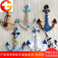 美式地中海挂饰壁饰家居创意木质led船锚海洋酒吧墙面壁挂装饰品