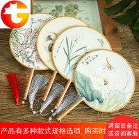 中国风宫扇文艺复古圆扇子工艺礼品汉服舞蹈扇女式古典团扇子
