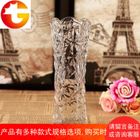 玻璃透明花瓶绿萝水培富贵竹花瓶摆件客厅插花干花落地花器大花瓶