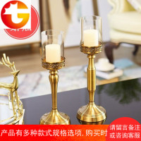 欧式烛台摆件蜡烛台婚庆婚礼道具浪漫烛光晚餐餐桌简约