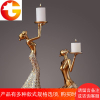 欧式蜡烛台摆件浪漫复古客厅餐桌装饰品创意烛光晚餐道具蜡烛架