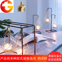 创意北欧风格轻奢蜡烛台餐桌浪漫婚庆烛光晚餐道具欧式装饰品摆件