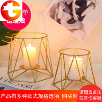 北欧风格西餐桌蜡烛台欧式烛光晚餐道具浪漫灯创意装饰品情人摆件