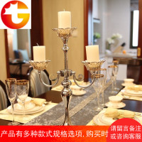 欧式美式样板间时尚烛台 复古蜡烛工艺品摆件婚庆婚礼新房摆设