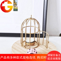 鸟笼西餐蜡烛台欧式烛光晚餐道具房间装饰品卧室浪漫摆设创意家居