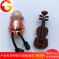 [6个 ]小铺奥地利维也纳莫扎特小提琴树脂冰箱贴