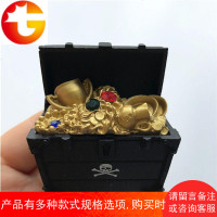 [6个 ]小铺海盗宝箱宝石财宝树脂冰箱贴立体磁贴