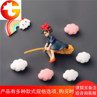 3D小魔女宅急便琪琪小女巫立体创意冰箱贴磁贴动漫宫崎骏吸铁石