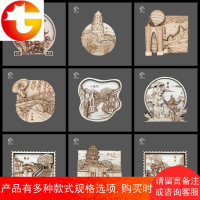 【苏州印象】木质冰箱贴/磁性贴 苏州文创 城市文化旅游纪念品