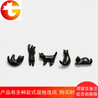 仅可挂小件创意黑猫磁性小挂钩冰箱贴强力磁铁吸铁石 简约北欧ins