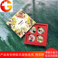 创意熊猫冰箱贴磁性贴磁铁家居装饰贴成都旅游纪念品送友人礼盒装