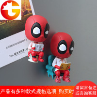 Q版死侍小贱贱冰箱贴 卡通动漫喜庆磁贴磁铁 3D漫威吸铁石磁性贴