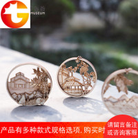 木刻镂空冰箱贴木质磁贴创意记事照片贴留言贴纪念品