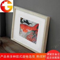 简约实木相框挂墙定制A1 12 14 18 海报24 30 32寸a2k开装裱画框