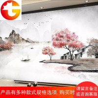 十字绣线绣客厅家用全满绣大幅山水画风景流水生财简单绣