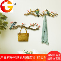 新中式装饰挂钩挂衣架创意壁挂墙上衣帽钩玄关置物架口钥匙收纳